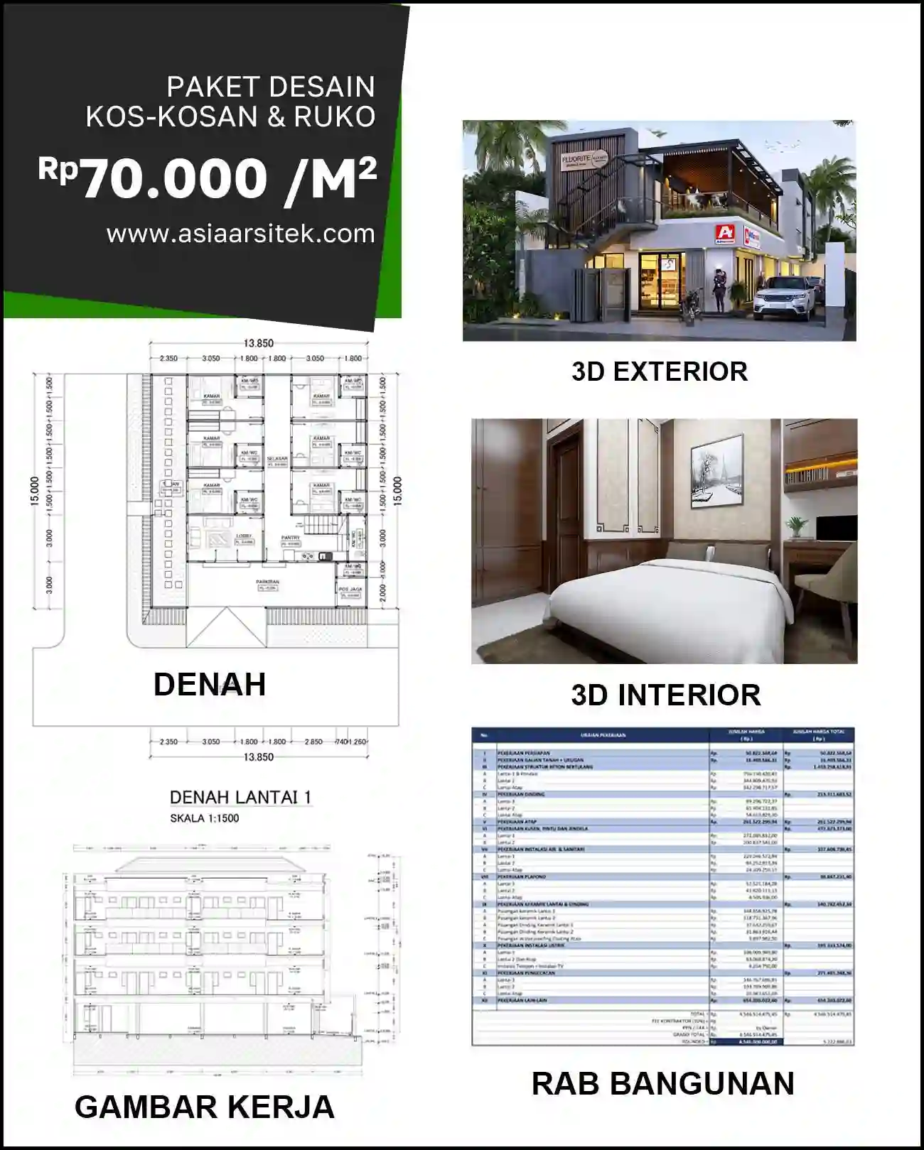 Jasa Gambar Rumah di Rangkapan Jaya biaya arsitek rumah
