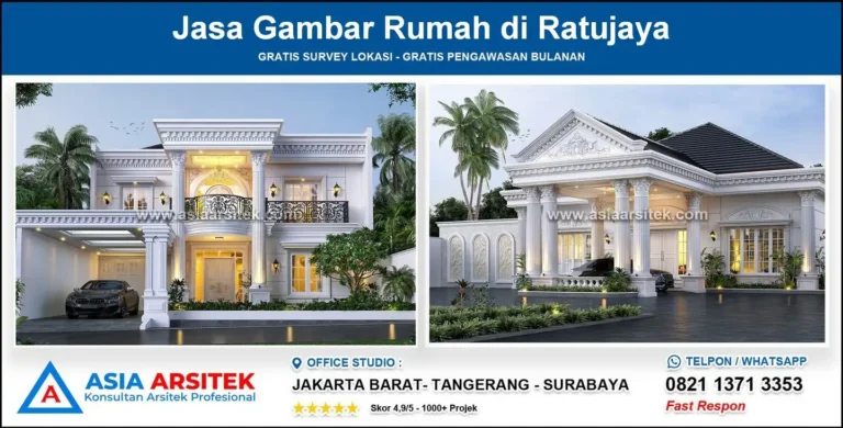Jasa Gambar Rumah di Ratujaya