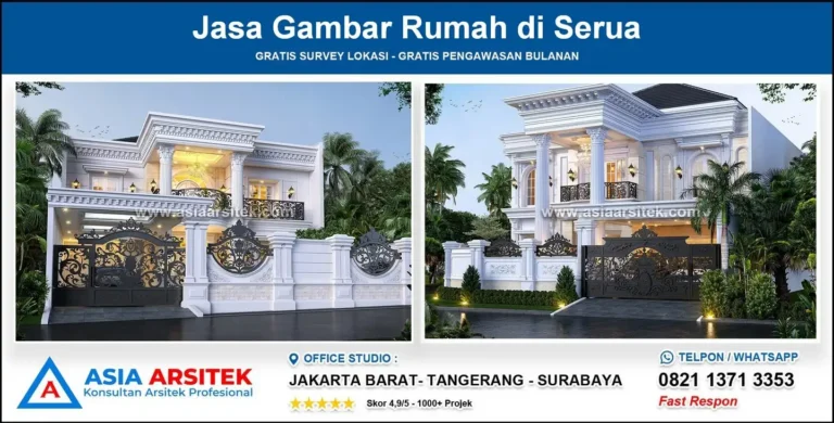 Jasa Gambar Rumah di Serua