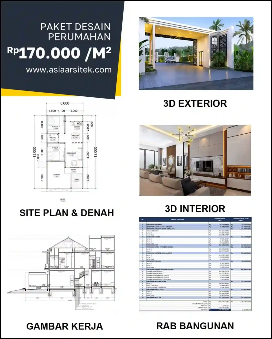 Jasa Gambar Rumah di Serua harga arsitek rumah