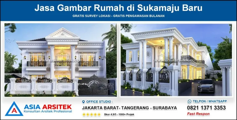 Jasa Gambar Rumah di Sukamaju Baru