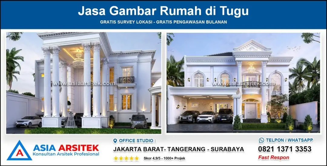 Jasa Gambar Rumah di Tugu