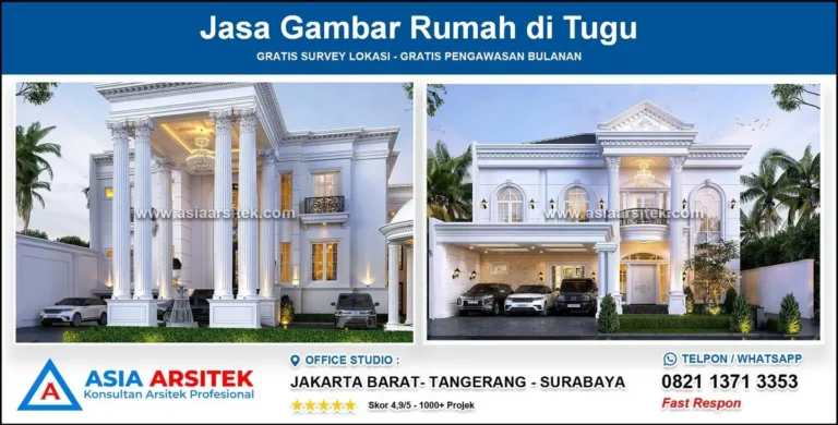 Jasa Gambar Rumah di Tugu