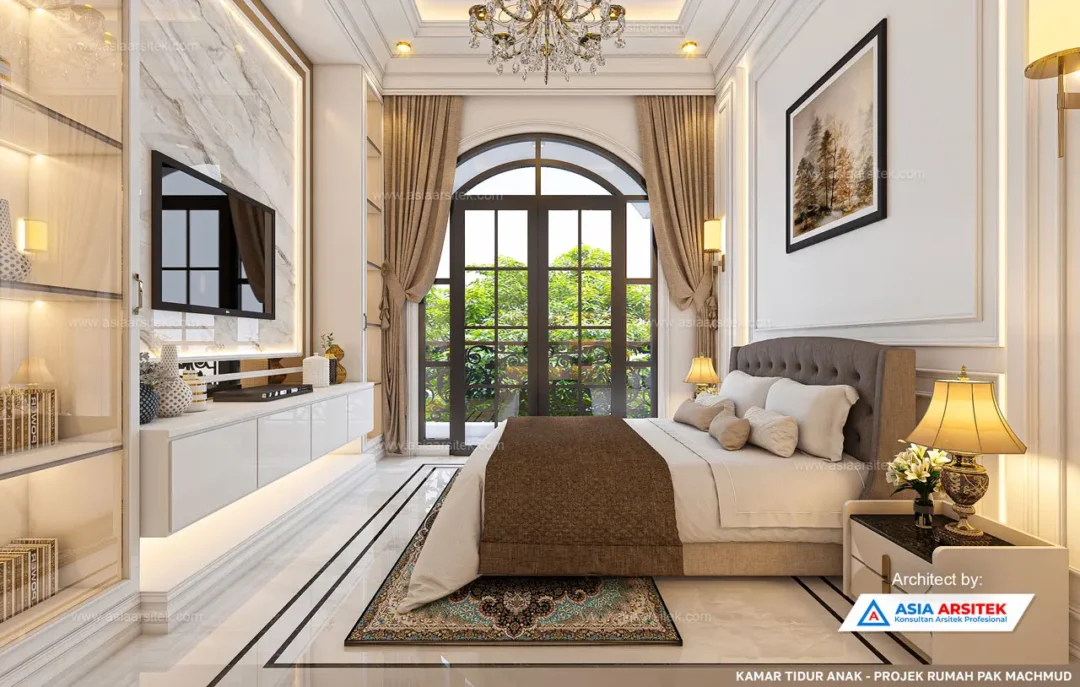 Jasa Arsitek Desain Rumah Klasik 3 Lantai di Tikala Manado kamar anak