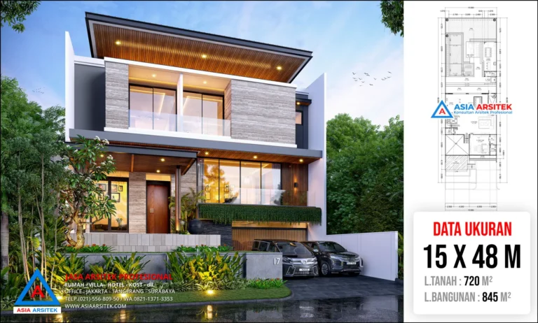 Jasa Arsitek Desain Rumah Mewah Modern 3 Lantai di Cinere Depok