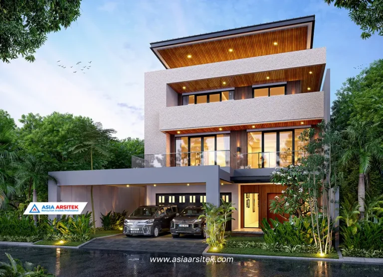 Jasa Arsitek Desain Rumah Mewah Modern 3 Lantai di Tangerang