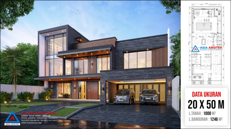 Jasa Arsitek Desain Rumah Modern 3 Lantai di Kota Bekasi