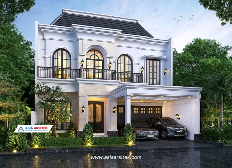 Jasa Arsitek Desain Rumah Tropis 2 Lantai di Pulo Gadung Jakarta Timur