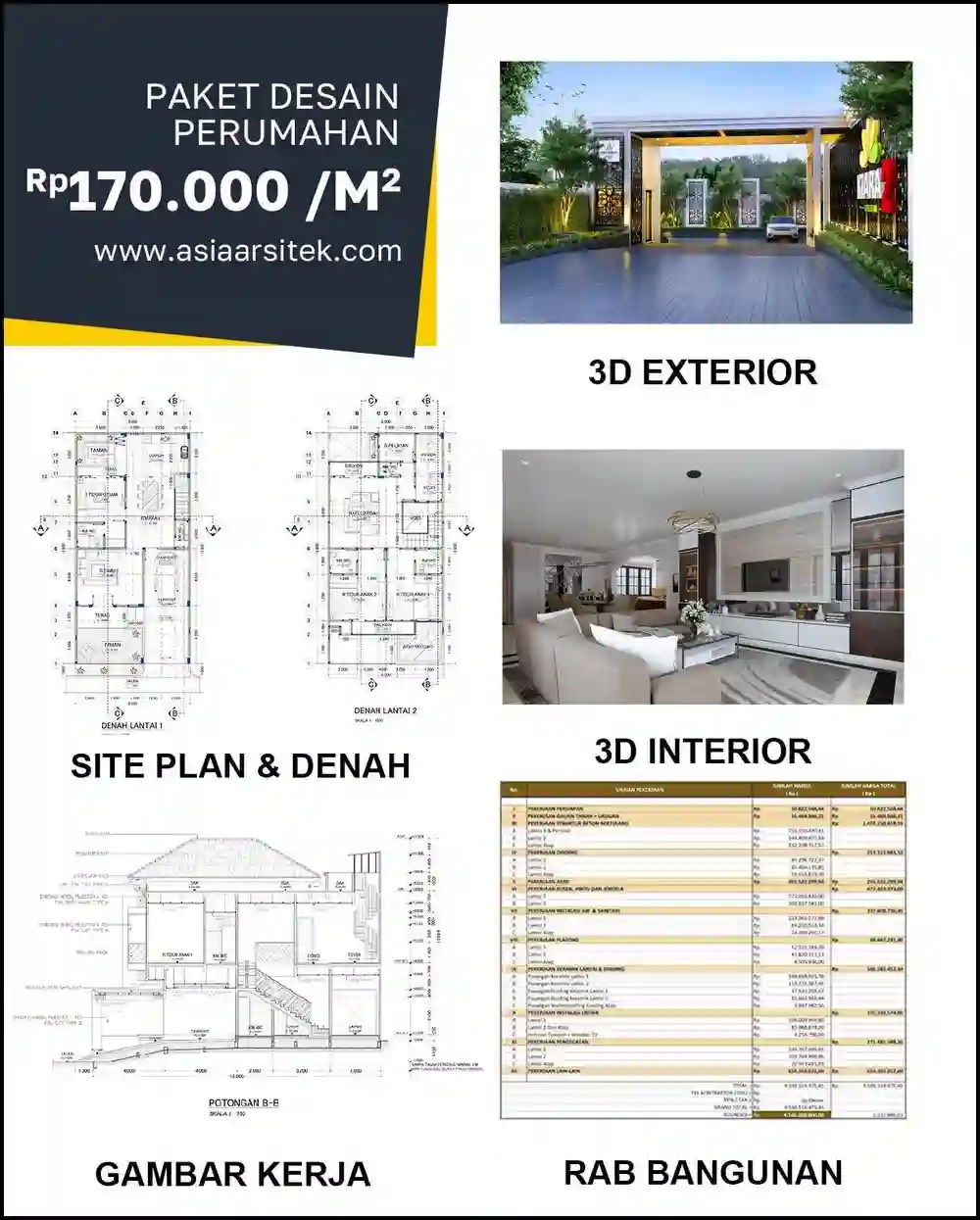Jasa Arsitektur Rumah di Teluk Pucung