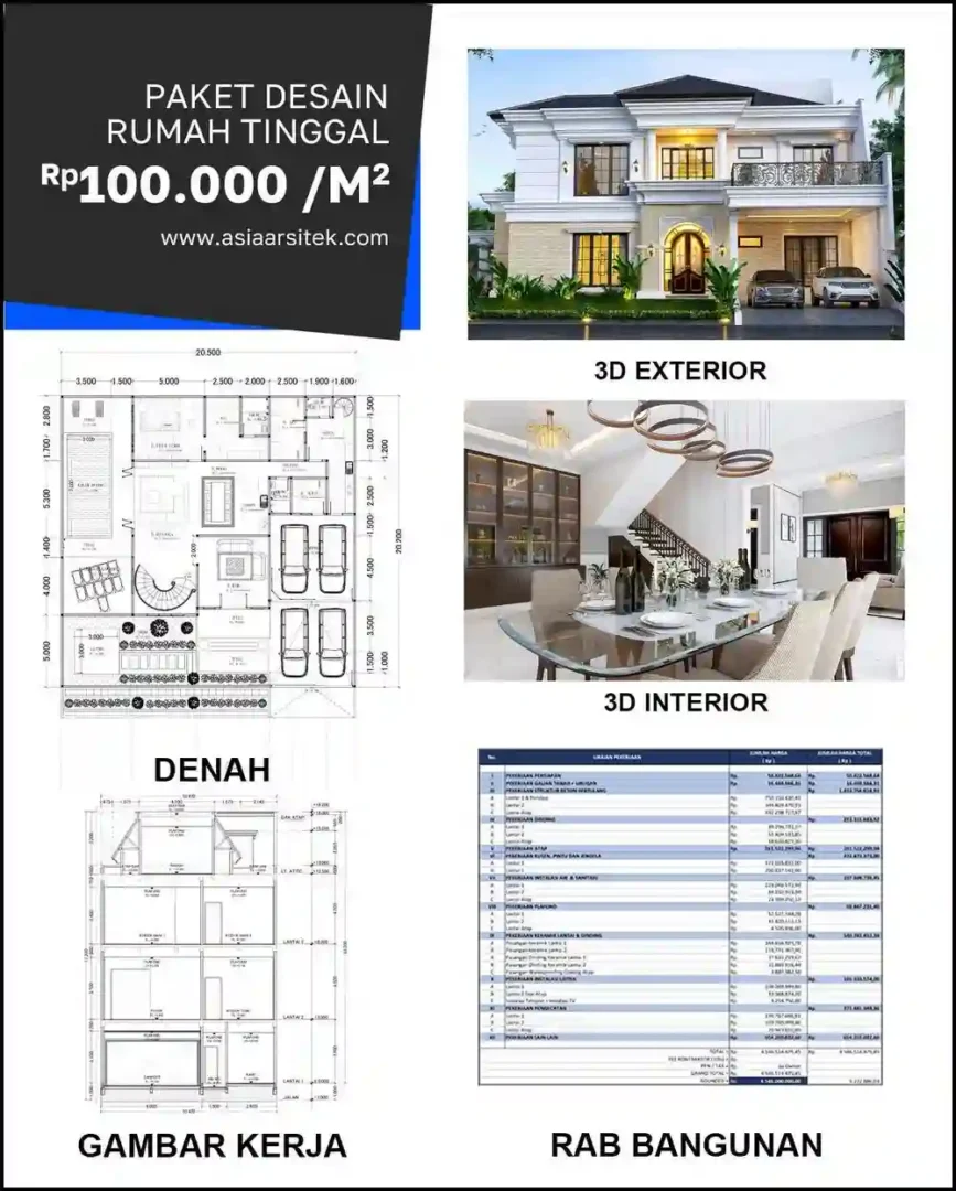 Jasa Desain Arsitektur di Kaliabang Tengah