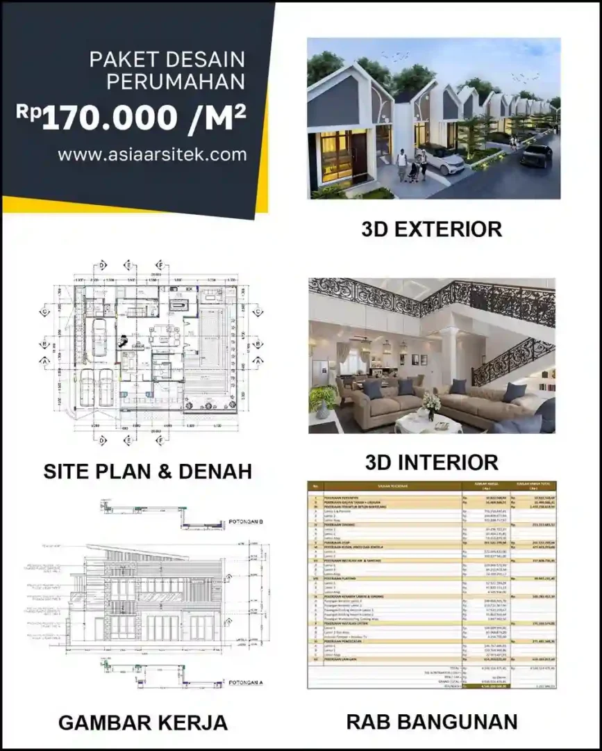 Jasa Desain Arsitektur di Kaliabang Tengah