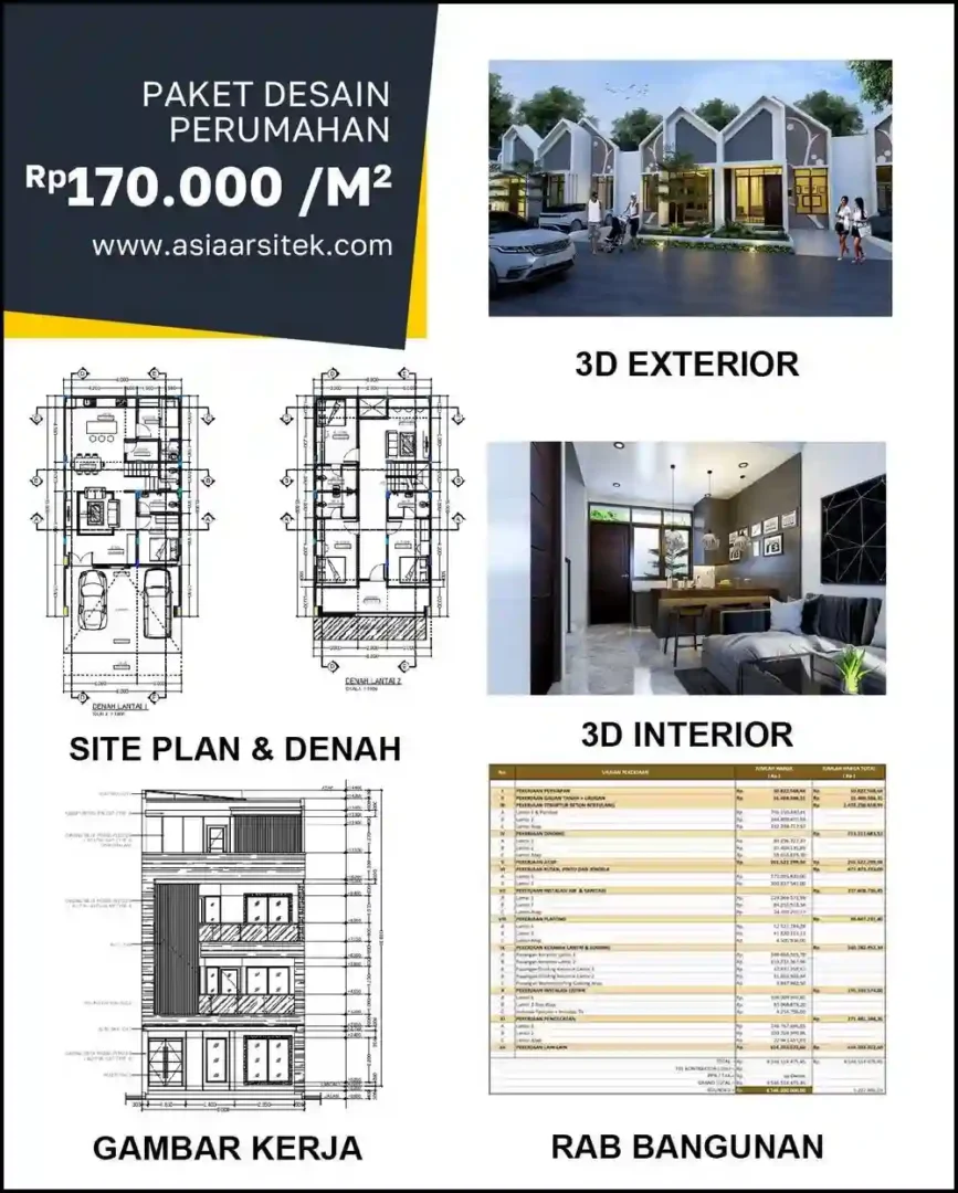 Jasa Desain Arsitektur di Kayuringin Jaya Bekasi