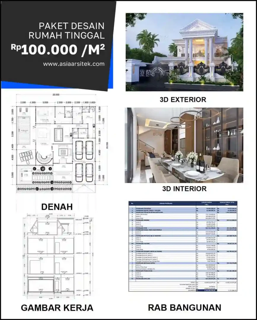 Jasa Desain Arsitektur di Kota Baru Bekasi