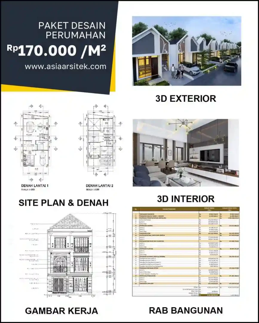 Jasa Desain Arsitektur di Marga Mulya Bekasi