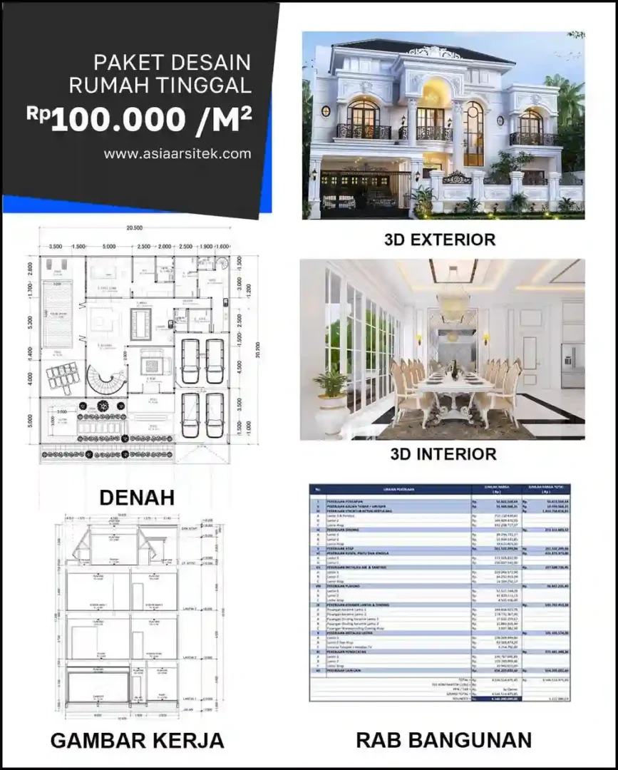 Jasa Desain Arsitektur di Pedurenan Bekasi