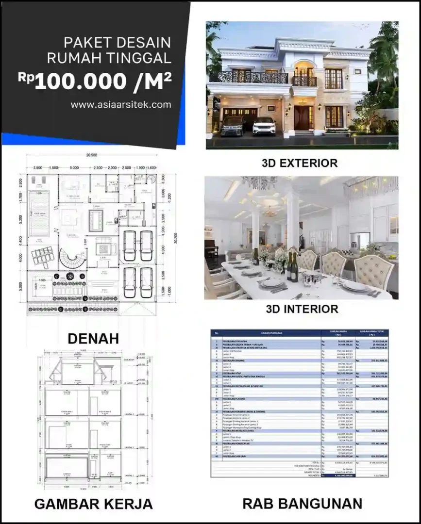 Jasa Desain Arsitektur di Pejuang Bekasi