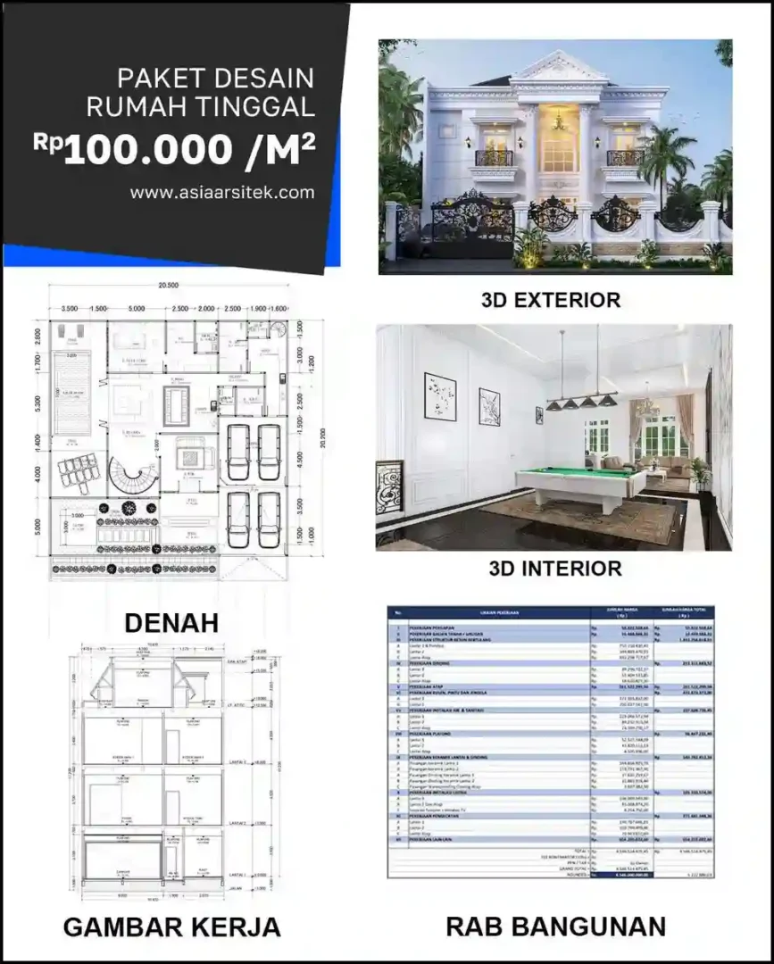 Jasa Desain Arsitektur di Perwira Bekasi