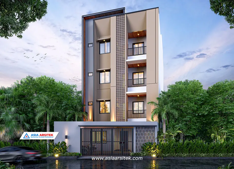 Jasa Arsitek Desain Rumah Kos Kosan Kontrakan 5 Lantai palmerah