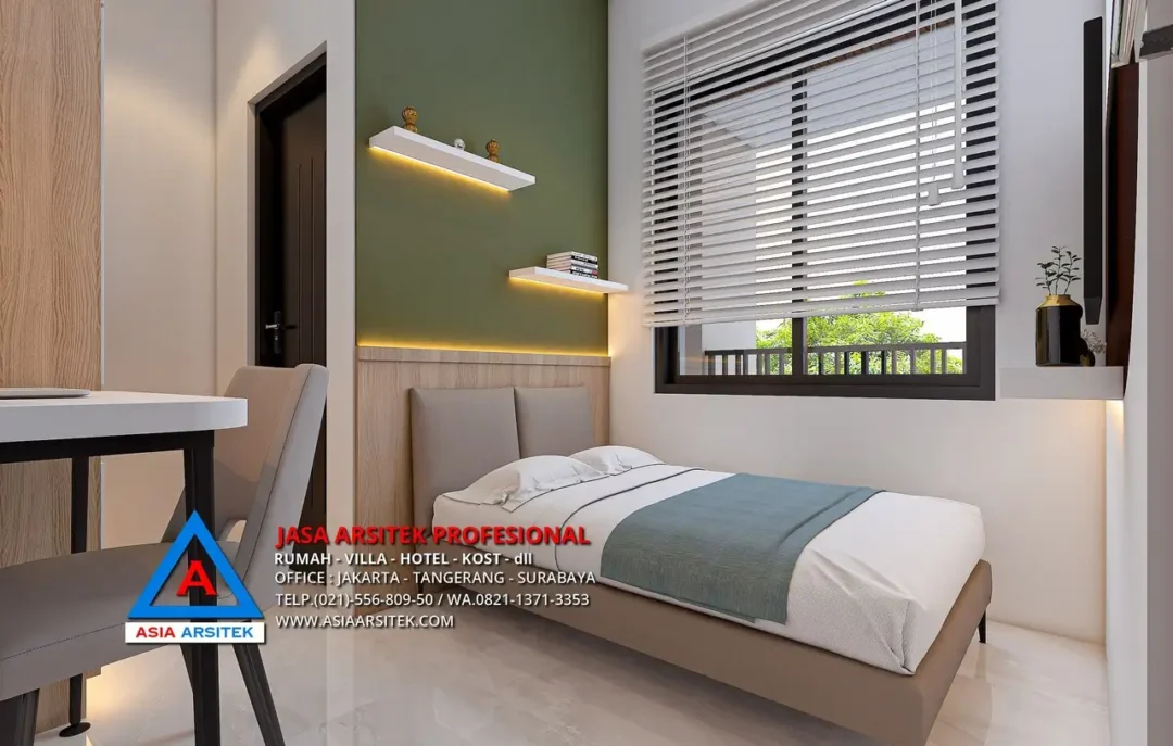 kamar kost Jasa Desain Rumah Kost 5 Lantai di Palmerah Jakarta Barat
