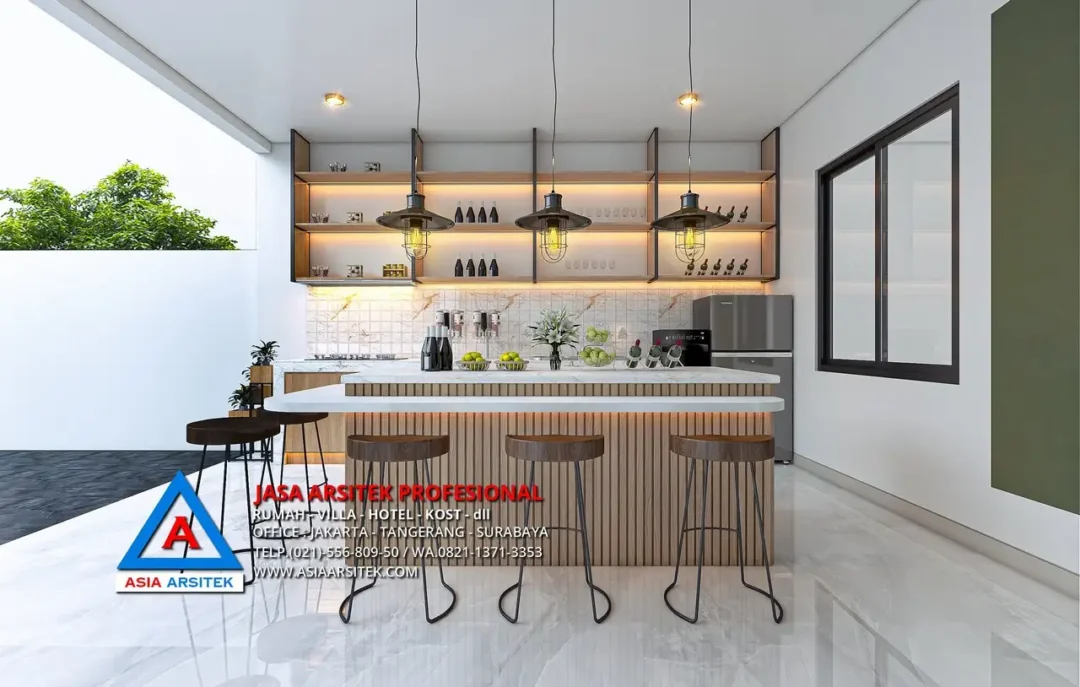 minibar Jasa Desain Rumah Kost 5 Lantai di Palmerah Jakarta Barat