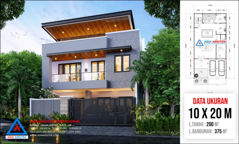 Jasa Desain Rumah Minimalis 3 Lantai di Gading Serpong Tangerang