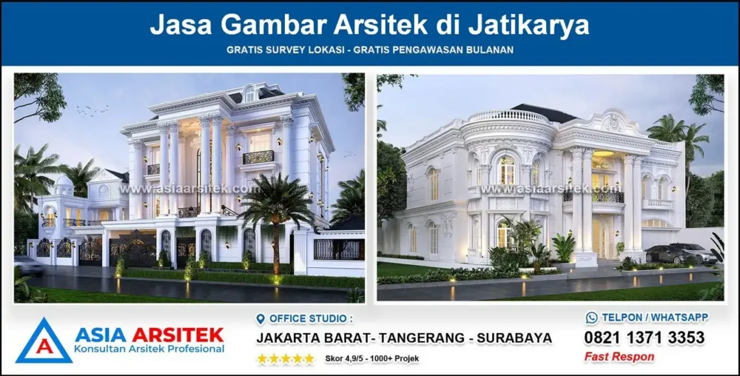Jasa Gambar Arsitek di Jatikarya