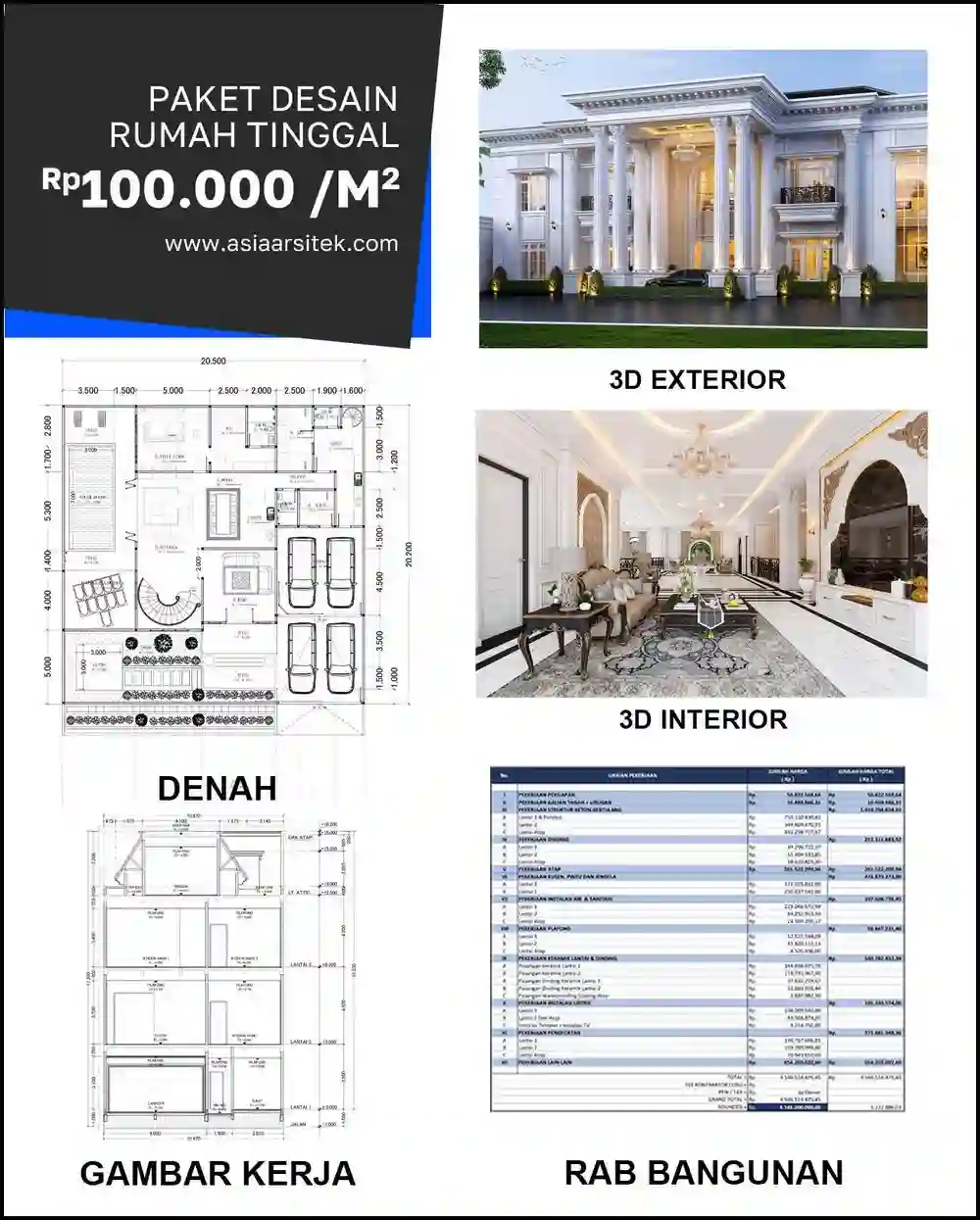 Jasa Gambar Arsitek di Jatikarya