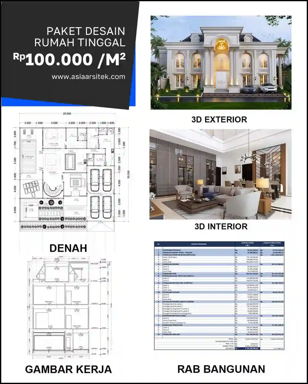 Jasa Gambar Arsitek di Jatikramat