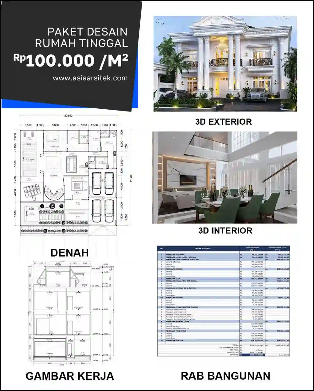 Jasa Gambar Arsitek di Jatimakmur