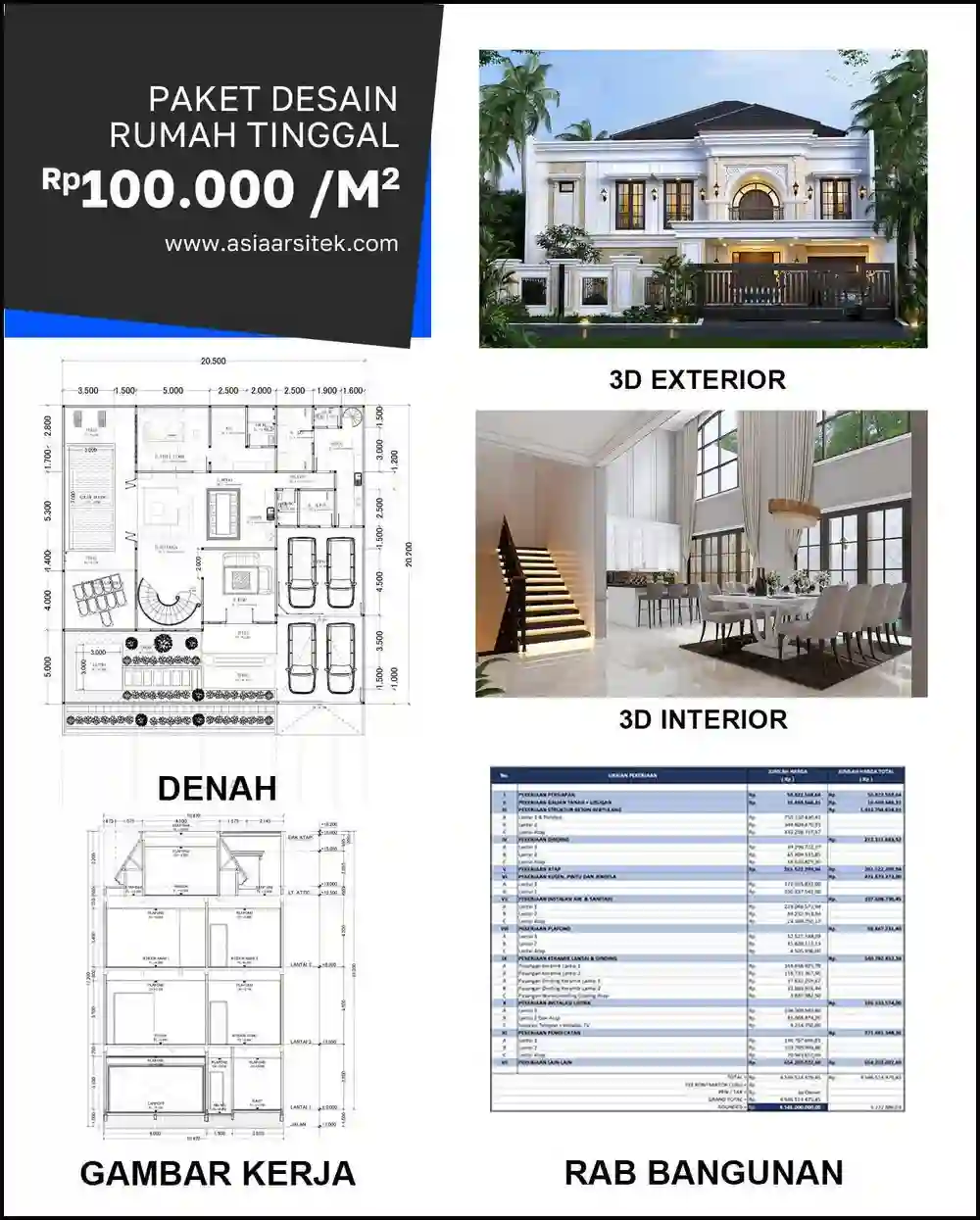 Jasa Gambar Arsitek di Jatimurni