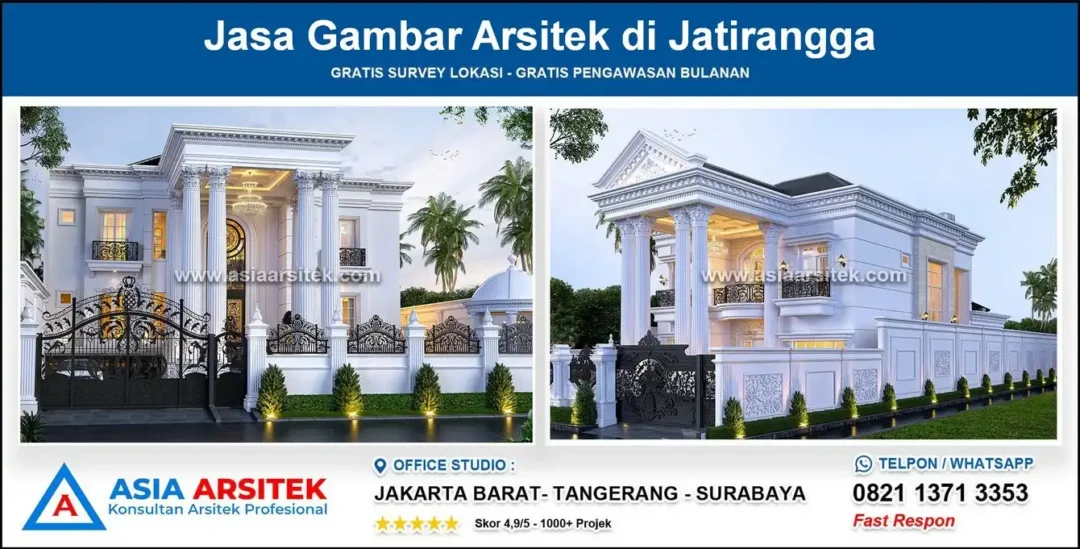 Jasa Gambar Arsitek di Jatirangga