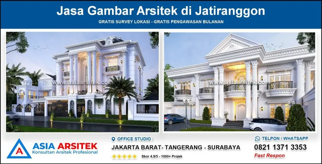 Jasa Gambar Arsitek di Jatiranggon