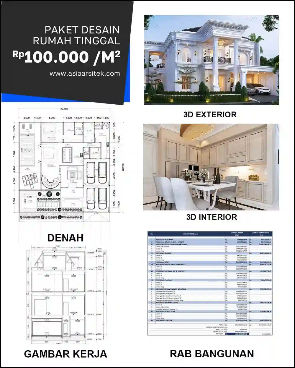Jasa Gambar Arsitek di Jatirasa