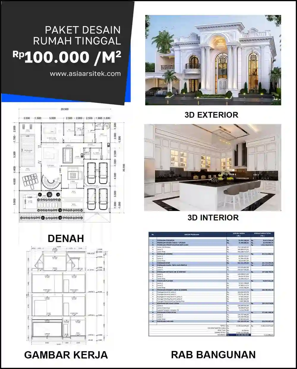 Jasa Gambar Arsitek di Mustikasari