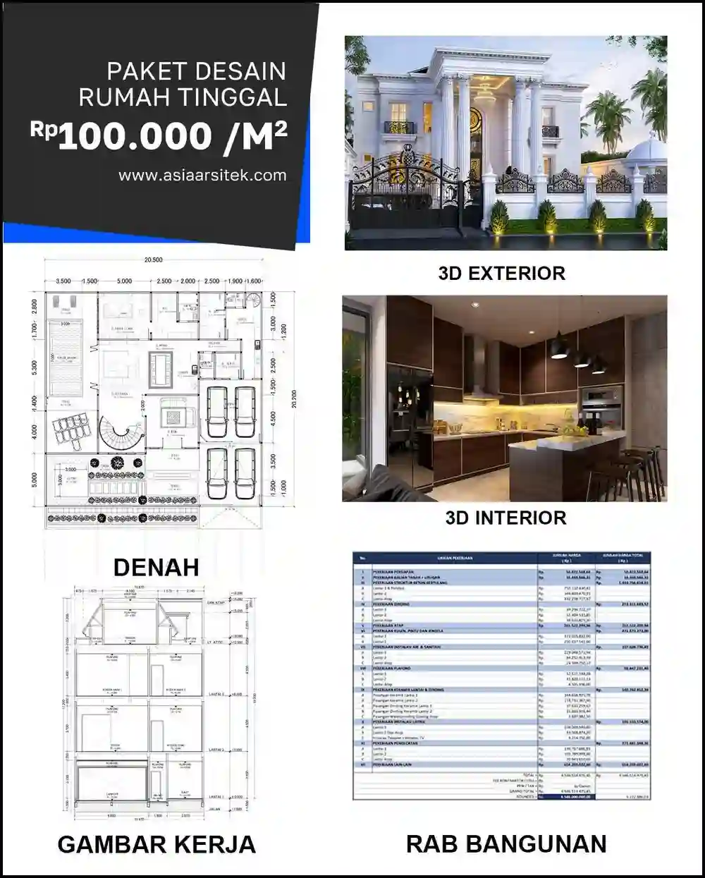 Jasa Gambar Arsitek di Pejuang