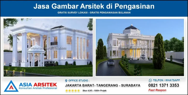 Jasa Gambar Arsitek di Pengasinan Depok