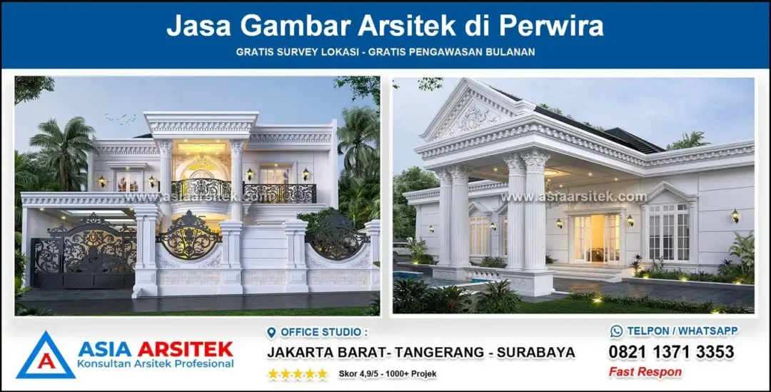 Jasa Gambar Arsitek di Perwira