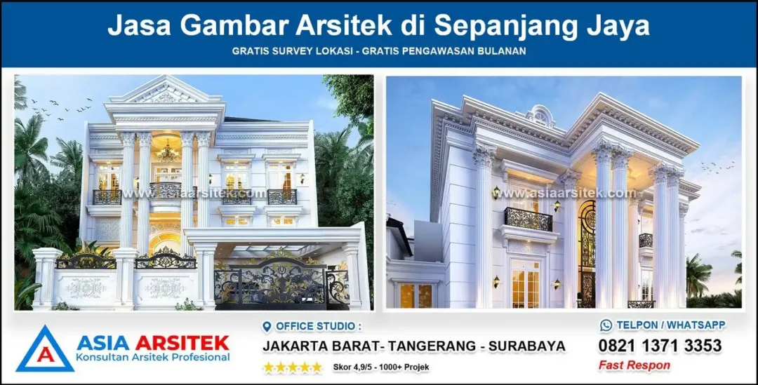 Jasa Gambar Arsitek di Sepanjang Jaya