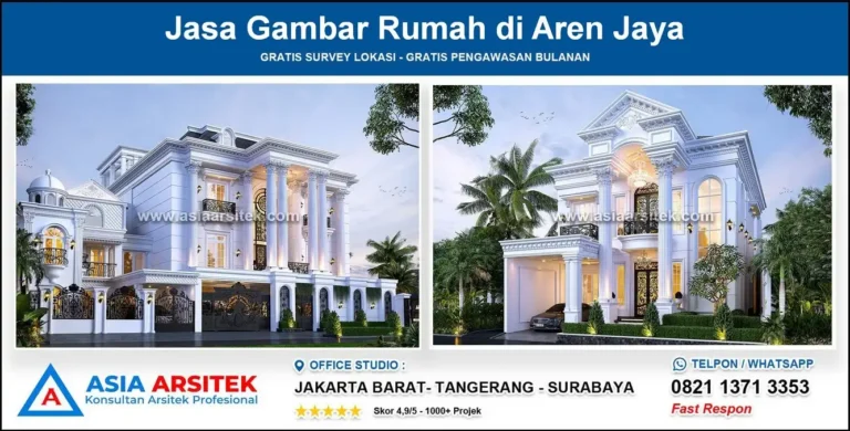 Jasa Gambar Rumah di Aren Jaya Bekasi
