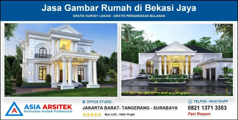 Jasa Gambar Rumah di Bekasi Jaya Bekasi