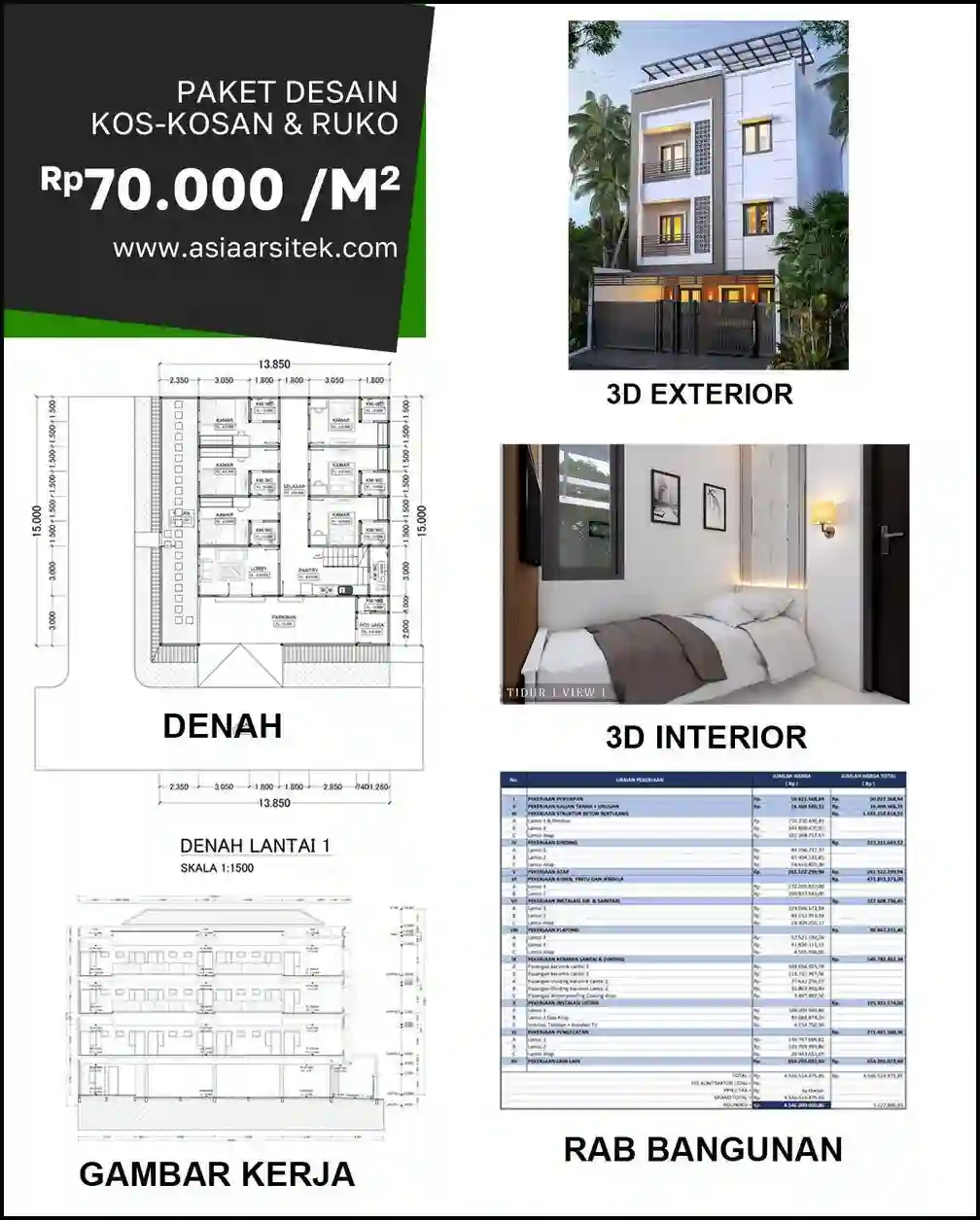 Jasa Gambar Rumah di Bintara Bekasi
