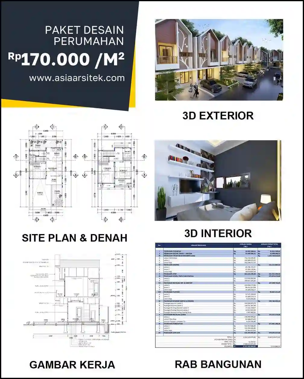 Jasa Gambar Rumah di Bintara Bekasi
