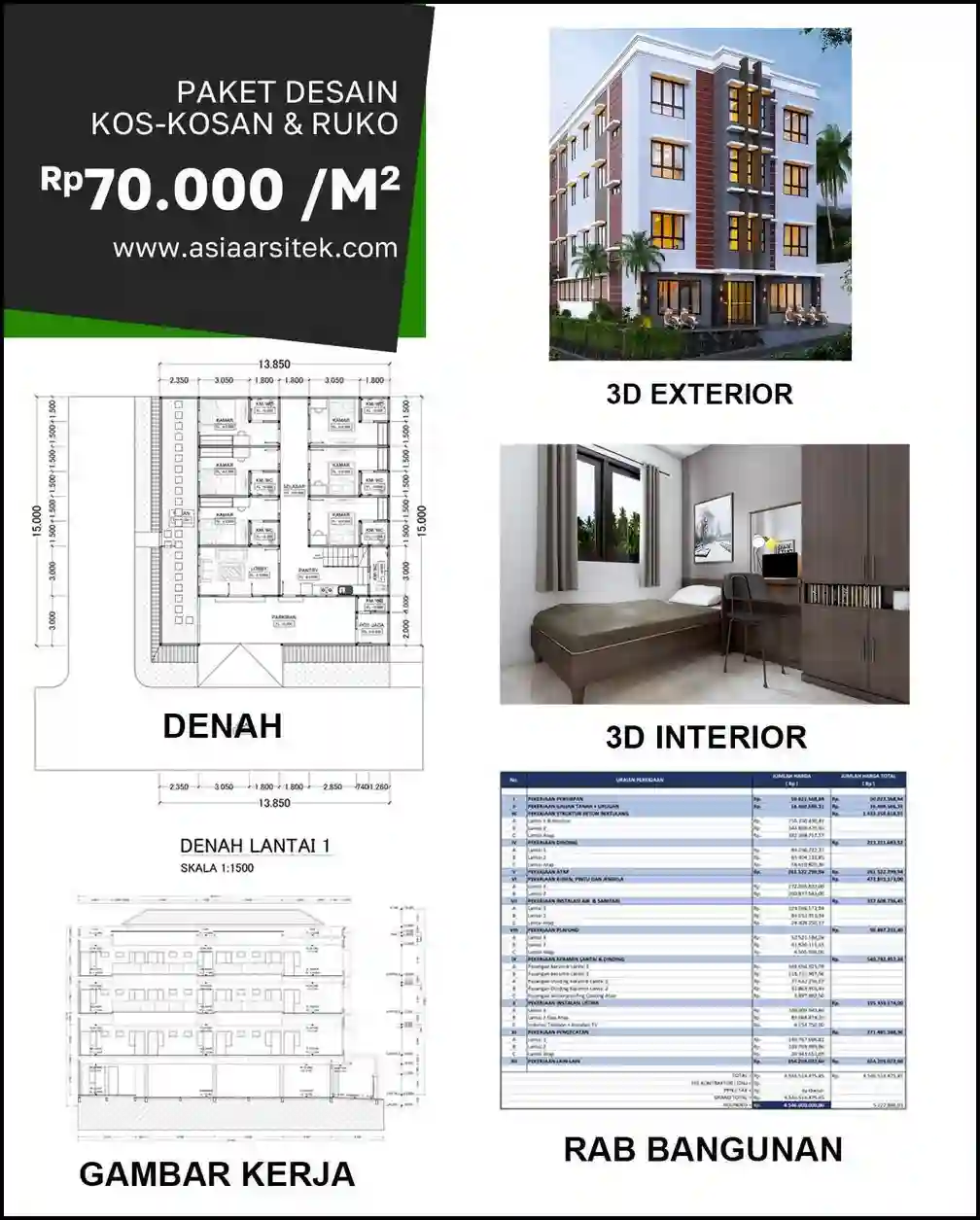 Jasa Gambar Rumah di Bintara Jaya Bekasi
