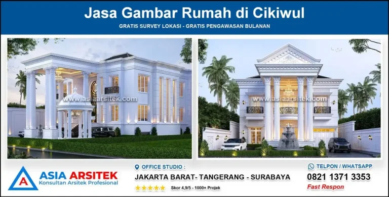 Jasa Gambar Rumah di Cikiwul Bekasi
