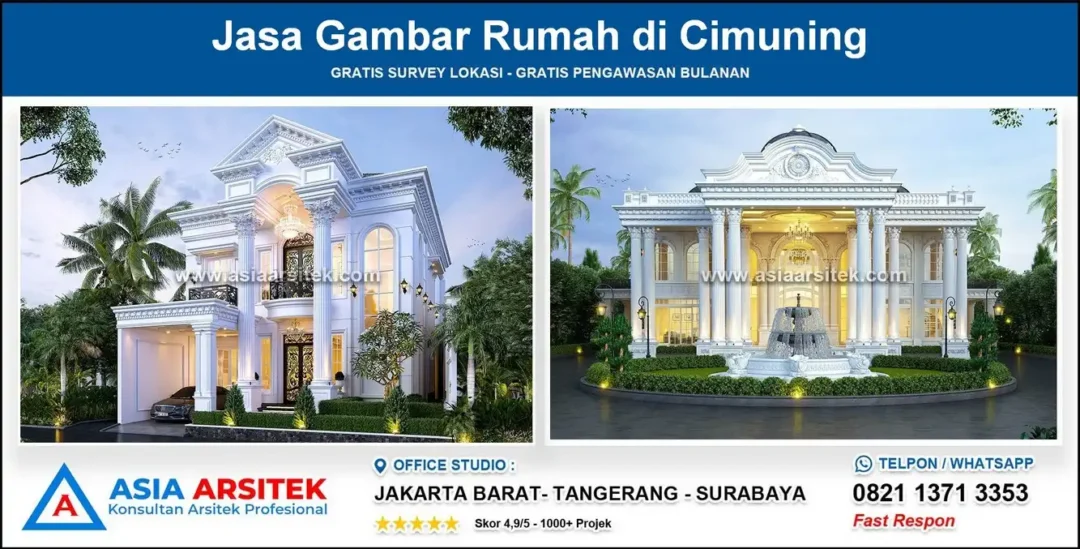 Jasa Gambar Rumah di Cimuning Bekasi