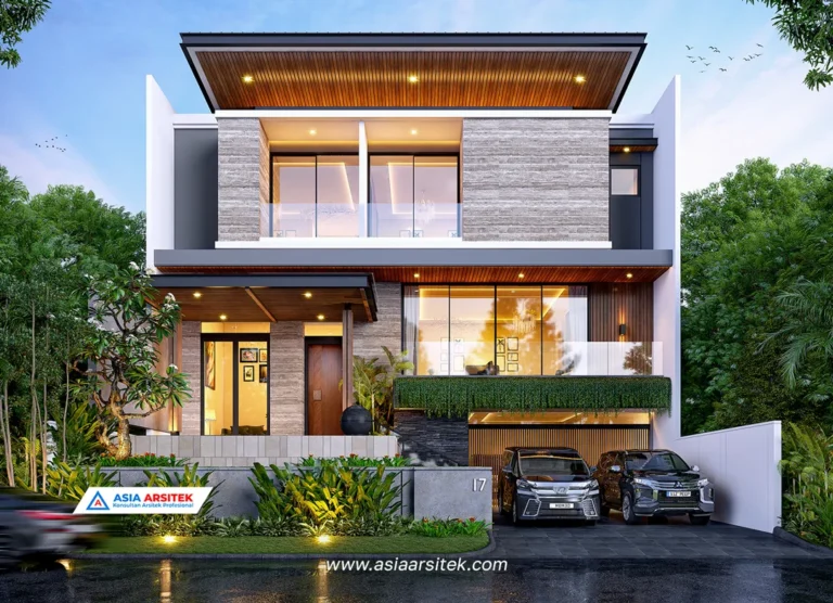 Jasa Konsultan Arsitek Desain Rumah Mewah Modern 3 Lantai