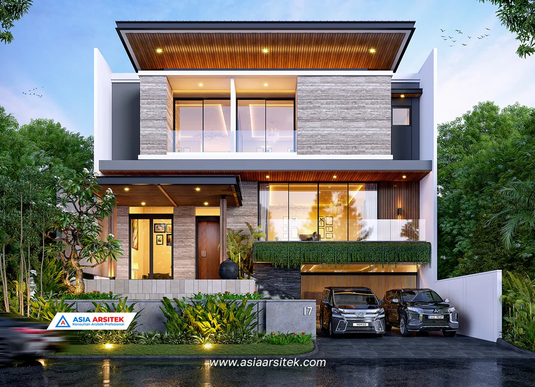 Jasa Konsultan Arsitek Desain Rumah Mewah Modern 3 Lantai