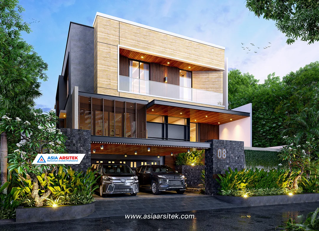 Jasa Konsultan Arsitek Desain Rumah Mewah 3 Lantai Modern