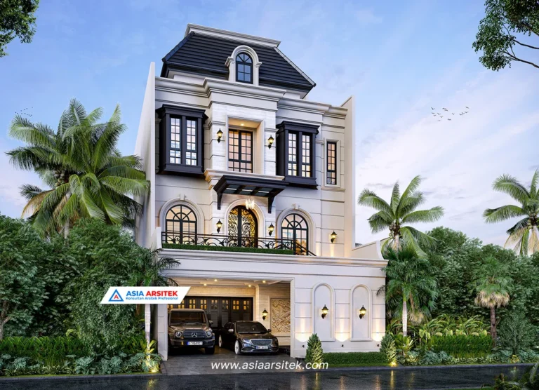 Jasa Konsultan Arsitek Desain Rumah Mewah Tropis 3 Lantai