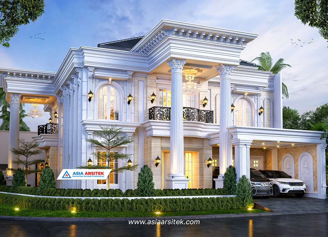 Jasa Konsultan Arsitek Desain Rumah Mewah klasik mewah cibubur